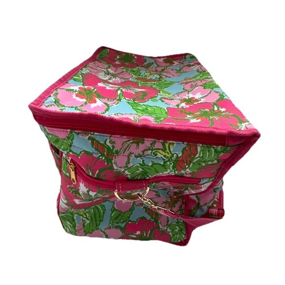 Lilly Pulitzer Insulated Beach Cooler BIG FLIRT 15.5x10x12 Tropical Hibiscus NWT - Picture 5 of 10